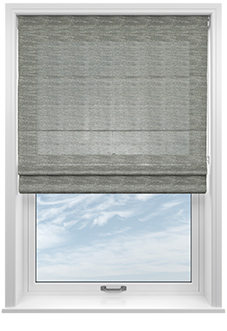 Tucson Voile, Mercury - Twist&Fit Roman Blind